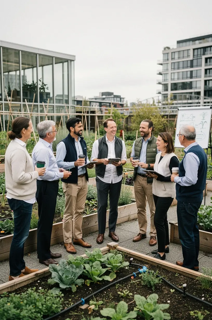 Professional team collaboration